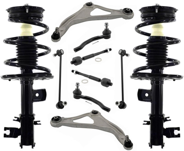 Front Struts Lower Control Arms Tie Rods & Links For Nissan Maxima 2016-2020