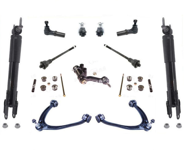 Front Shocks Upper Control Arms Tie Rods Links For Silverado 3500HD 2011-2019