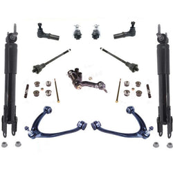 Front & Rear Shocks Upper Control Arms Tie Rods For Silverado 3500HD 2011-2019