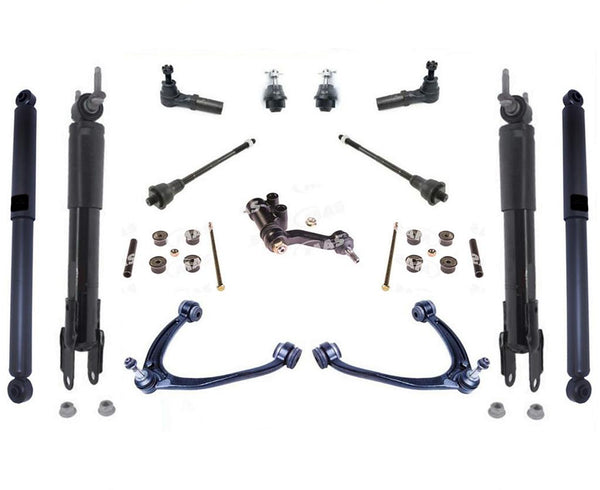 Front & Rear Shocks Upper Control Arms Tie Rods For Silverado 3500HD 2011-2019