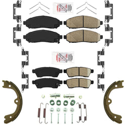 AmeriPro Premium Ceramic Disc Brake Pads Parking for Nissan Frontier 2016-2023