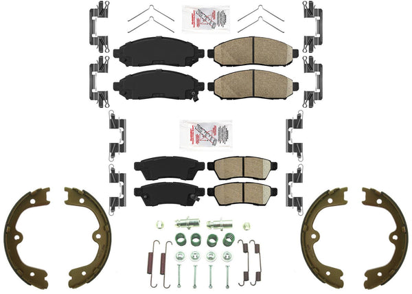 AmeriPro Premium Ceramic Disc Brake Pads Parking for Nissan Frontier 2016-2023