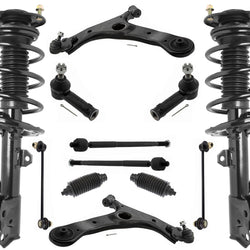 Front Complete Struts Control Arms Tie Rods & Links For Toyota Corolla 2014-19