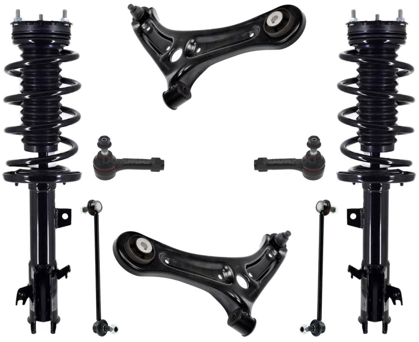 Barras de acoplamiento y enlaces de brazos de control de puntales delanteros para Ford Ecosport 2.0L 2018-2021