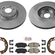 Rr Rotores De Freno De Disco Pastillas De Freno Zapatas De Estacionamiento Para Hyundai Equus V8 14-16