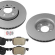Front 286mm GEO Coated and Balanced Disc Brake Rotors for Volvo XC70 2003-2007