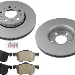 Front 286mm GEO Coated and Balanced Disc Brake Rotors for Volvo XC70 2003-2007