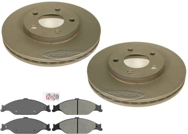 Front Performance Carbon Disc Brake Rotors Pads for FORD Mustang 1999-2004 GT
