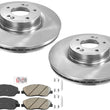 AmeriPro Rotors Ceramic Brake Pads Hardware for Hyundai Genesis 09-11 3.8L 4Door