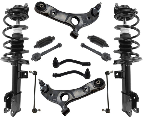 Front Struts Lower Control Arms Tie Rods & Links For Hyundai Santa Fe 013-2018