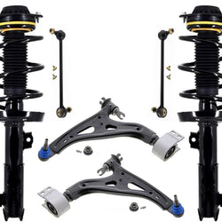 Front Struts Control Arms & Links For Chevrolet Equinox 18-23 Front Wheel Drive