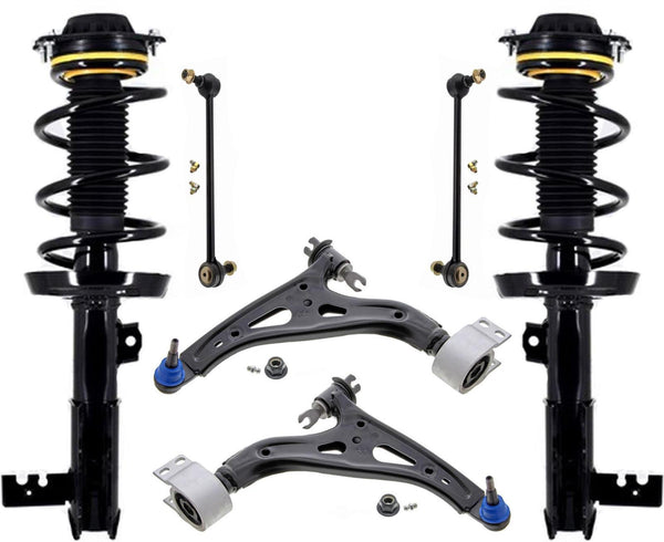 Front Struts Control Arms & Links For Chevrolet Equinox 2018-23 All Wheel Drive