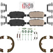 AmeriPRO Ceramic Disc Brake Pads Parking Shoes Hardware For Infiniti FX45 03-08