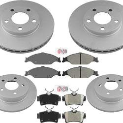 Performance GEO Coated Disc Brake Rotors & Pads For Ford Mustang 1999-2004 GT