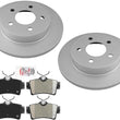 REAR Performance GEO Coated Brake Rotors & Pads For Ford Mustang 1999-2004 GT