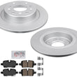 REAR Performance GEO Coated Disc Brake Rotors Pads for GMC Terrain Equinox 2022