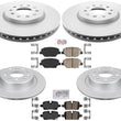 Pastillas de rotores de freno de disco recubiertas delanteras y traseras para GMC Terrain 2022 con código J17 de 321 mm