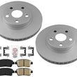 Front Disc Brake Rotors Disc Brake Pads Hardware For Toyota Prius 2004-2009