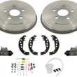 Rear Drums Rear Brake Shoes Wheel Cylinders Hardware For Toyota Prius 2004-2009