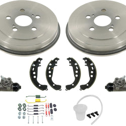 Rear Drums Rear Brake Shoes Wheel Cylinders Hardware For Toyota Prius 2004-2009