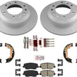 Rear GEO Coated Disc Brake Rotors Brake Pads Parking for 2007-2014 KIA Sedona