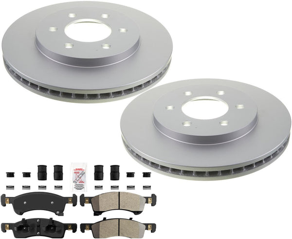 Front Coated Off Road Performance Disc Brake Rotors Pads For Expedition 2003-06