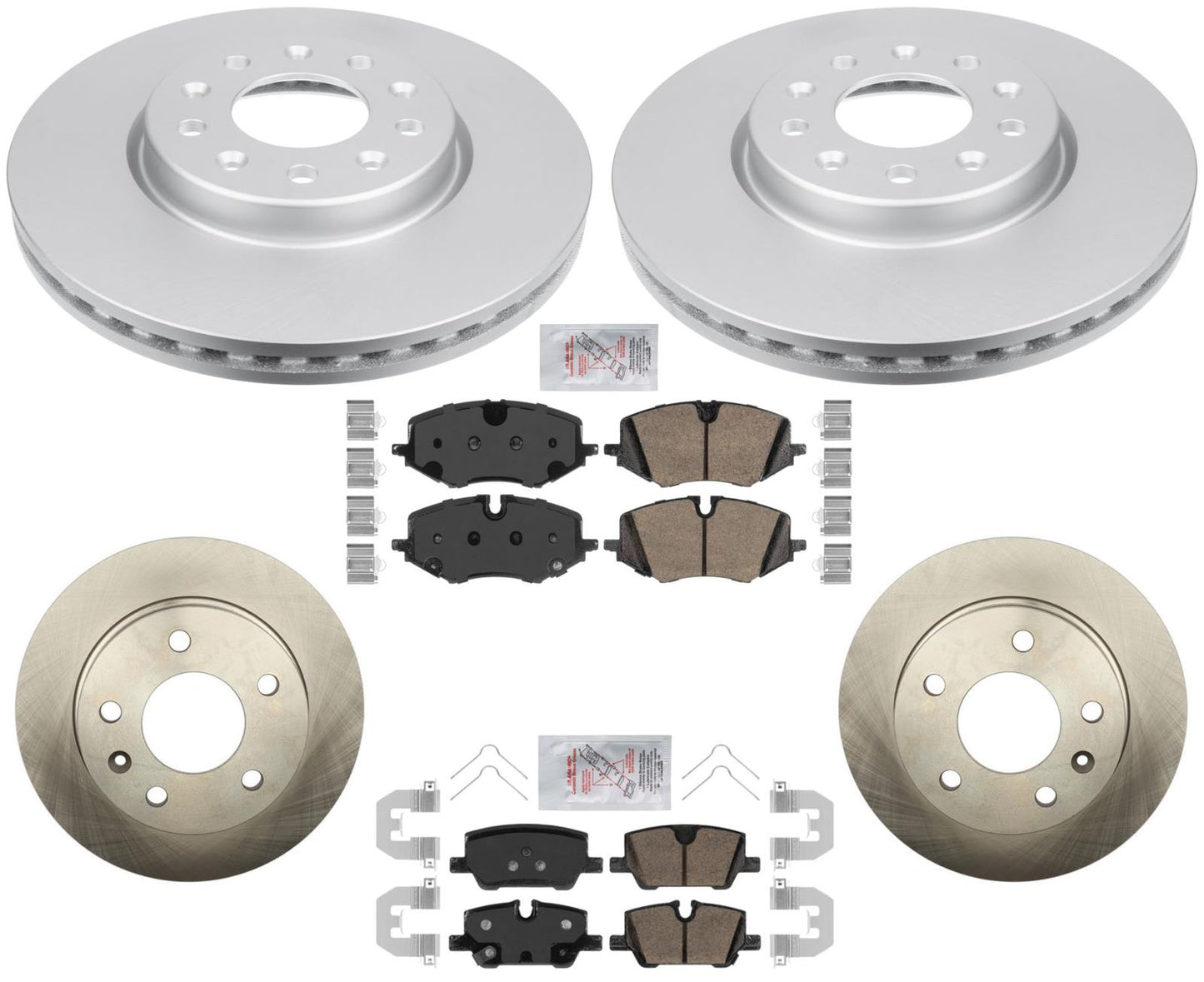AmeriPro Rotores de freno de disco Pastillas de cerámica hardware para Buick Encore GX 2020-2023