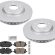 Front Coated Disc Brake Rotors Ceramic Pads hardware For Buick Encore GX 20-24