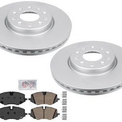 Front Coated Disc Brake Rotors Ceramic Pads hardware For Buick Encore GX 20-24