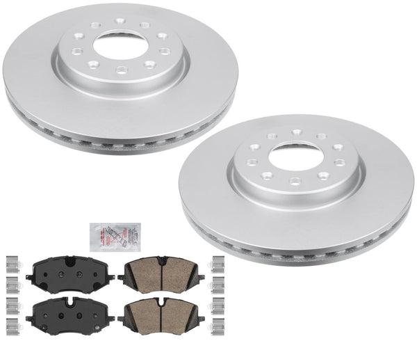 Front Coated Disc Brake Rotors Ceramic Pads hardware For Buick Encore GX 20-24