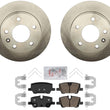 Rotores de freno de disco trasero, pastillas de cerámica, hardware para Buick Encore GX 2020-2023