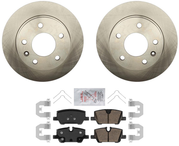 Rotores de freno de disco trasero, pastillas de cerámica, hardware para Buick Encore GX 2020-2023