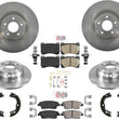 Rotores delanteros y traseros y pastillas de freno para Hyundai Genesis V8 4 puertas 2012-14
