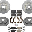 Front & Rear Rotors & Ceramic Brake Pads Hardware For Kia K900 2015-2017 5.0L V8