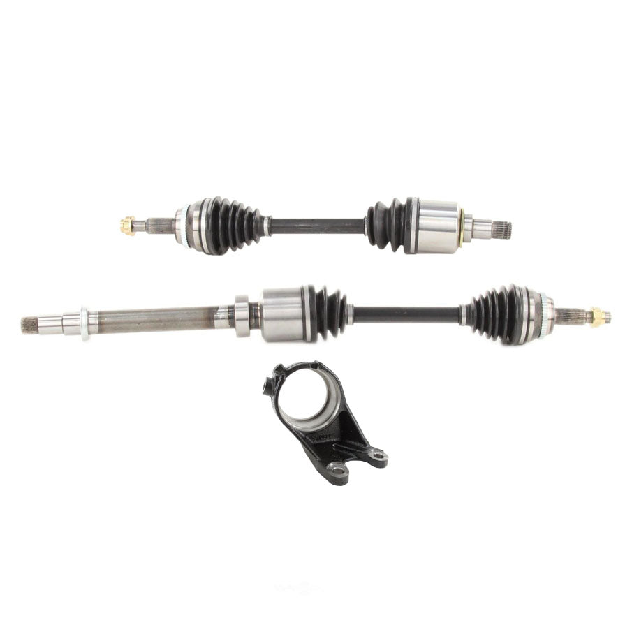 Frt CV Drive Axles Shafts with Carrier Bearing Bracket for 2016-2018 Lexus ES350