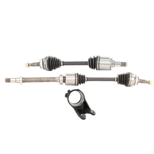 Ft CV Drive Axles Shafts with Carrier Bearing Bracket for 2016-2020 Lexus RX450h