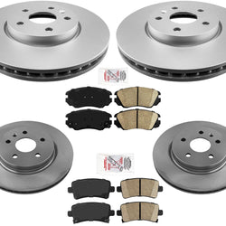 For Chevrolet Malibu 13-16 W/ 321MM Front Rotors 315MM Rear Rotors & Brake Pads