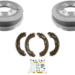 Rear Brake Drum & Shoes + Springs For 1981-1990 Toyota Landcruiser (2)