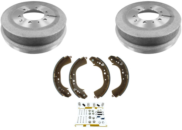 Rear Brake Drum & Shoes + Springs For 1981-1990 Toyota Landcruiser (2)