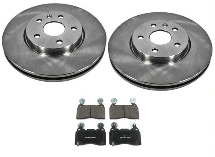 for 10-15 Camaro V8 6.2L Front Brake Rotors & OE Style Semi Metallic Brake Pads