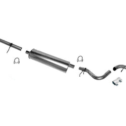 Single Muffler Exhaust System 119 135 Inch Wheelbase For 98-01 Ram Pick Up 1500