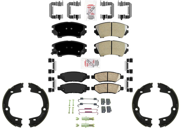 AmeriPro Premium OE Style Disc Brake Pads Parking Shoe for Camaro 10-15 3.6L