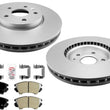 Coated Performance Disc Brake Rotors Metallic Brake Pads for Camaro 10-15 3.6L