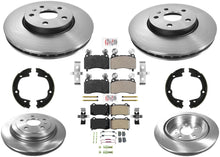 Carbon Disc Brake Rotors Metallic Brake Pads Parking Shoe for Camaro 10-15 6.2L