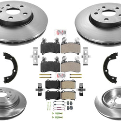 Carbon Disc Brake Rotors Metallic Brake Pads Parking Shoe for Camaro 10-15 6.2L