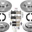 Brake Rotors Semi Metallic Brake Pads Parking Shoe for Camaro 10-15 V8 6.2L