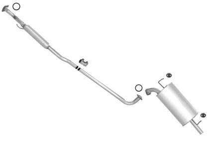 Muffler Exhaust Pipe System W/ Gaskets For 1997 1998 1999 2001 Toyota Camry 2.2L
