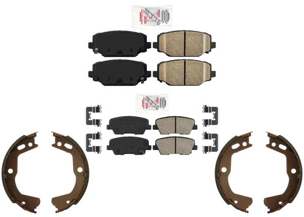 Ceramic Brake Disc Pads & Parking Shoes for Hyundai Equus 2014-2016 V8