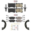Ceramic Brake Disc Pads & Parking Shoes for 10-14 Genesis 4 Door V8
