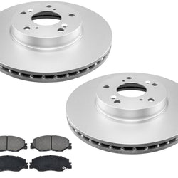Ceramic Front Pads & Coated Disc Brake Rotors For Honda Civic 1.5 2.0 2022-2024